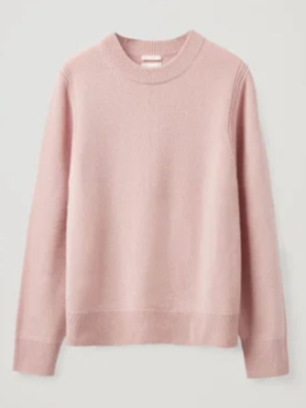 COS light pink cashmere sweater